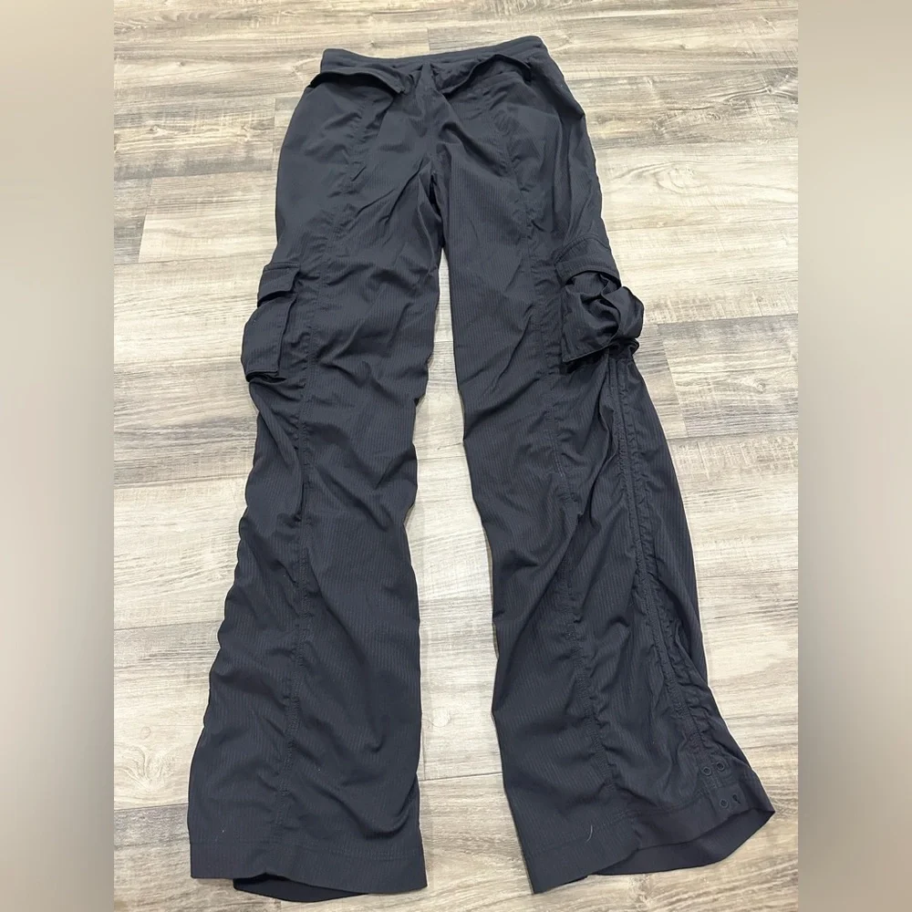 Lululemon Dance Studio Black Striped Cargo Pants - Picture 3 of 5